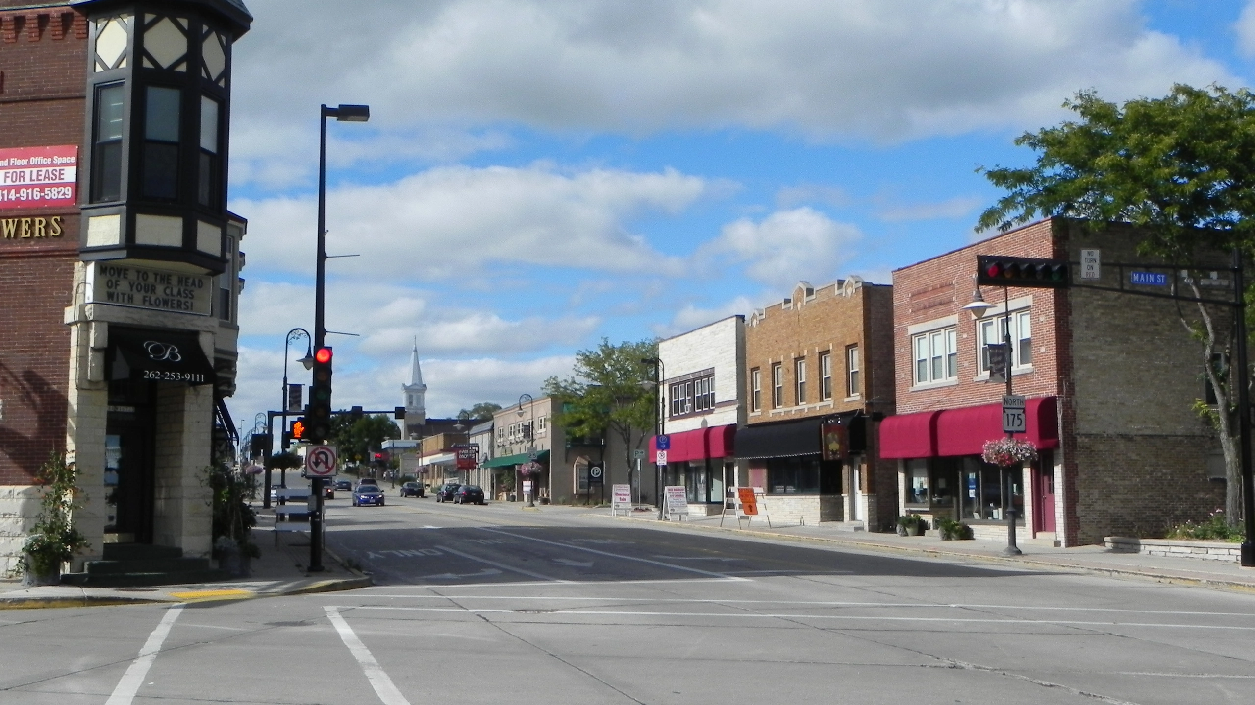 Main Street Historic District in Menomonee Falls, Wisconsin