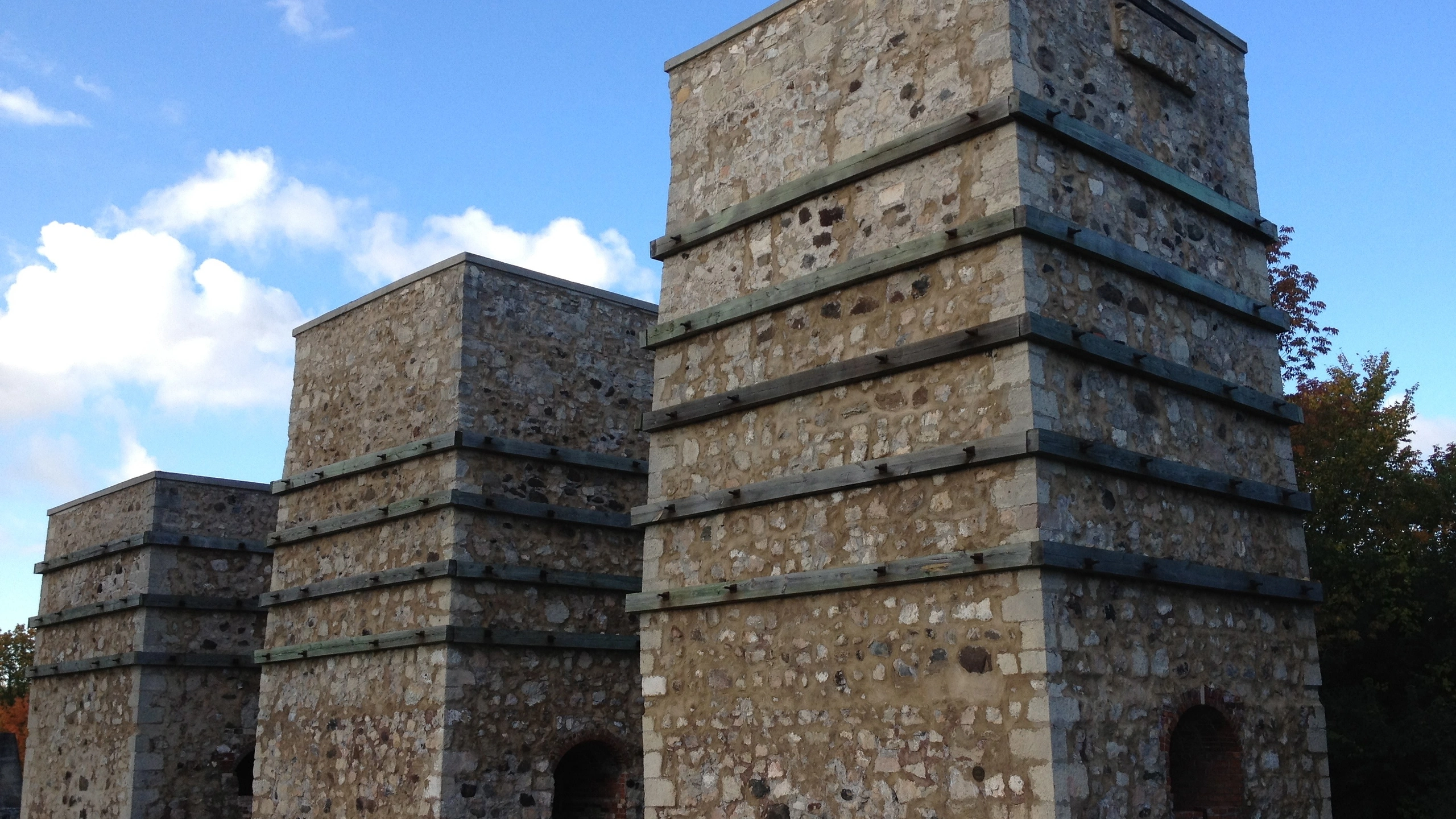 Historic Milwaukee Falls lime kiln in Grafton, Wisconsin